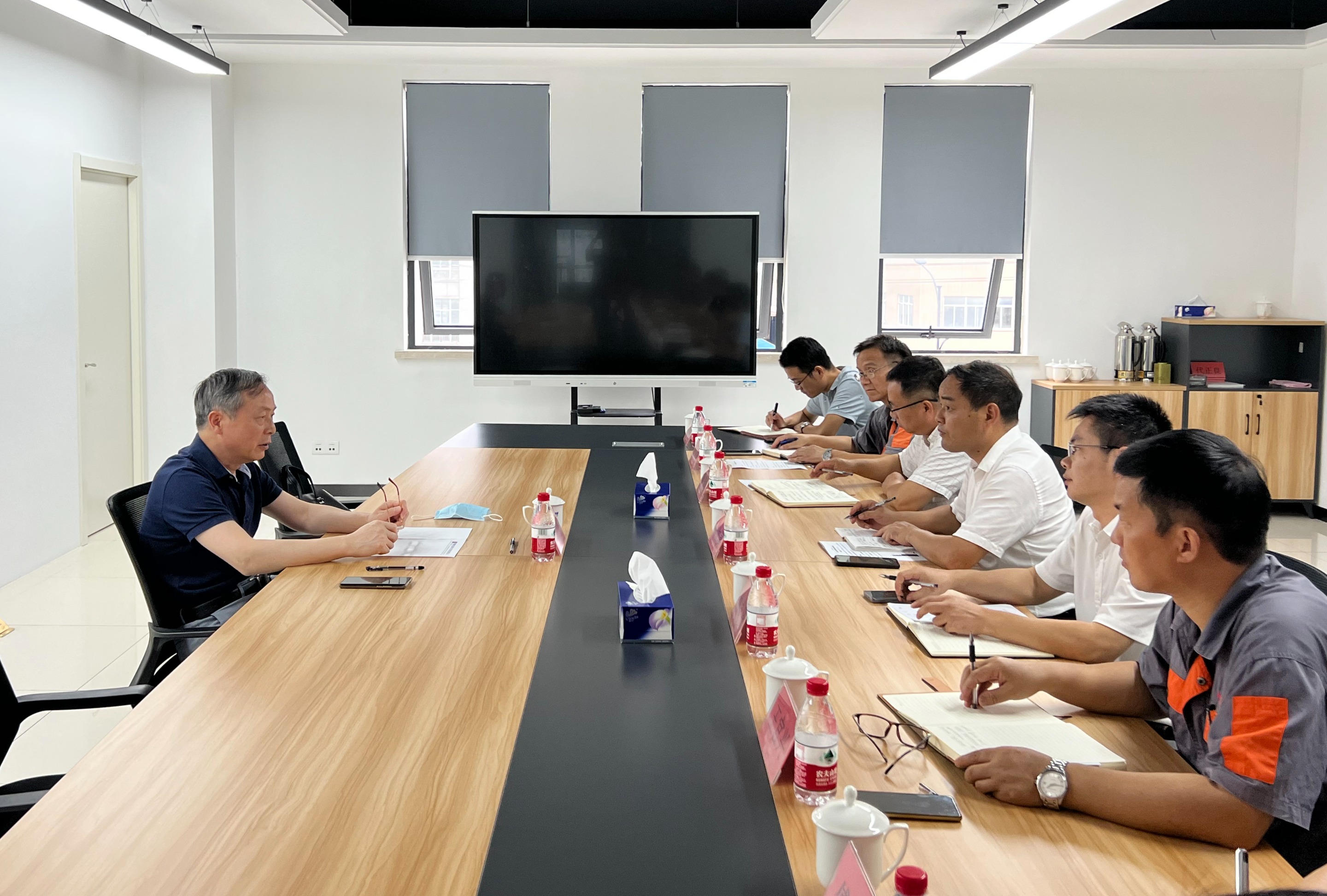 虞岳明赴申達(dá)機器公司開展“雙創(chuàng)”工作調(diào)研